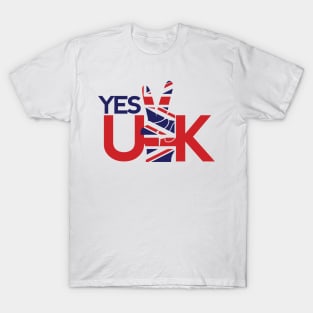 Yes UK - Patriotic British Pride Theme T-Shirt